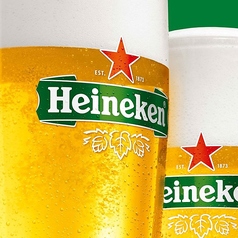 ストリートバーガーの生ビールはハイネケン！