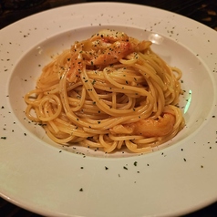 ほぐし蟹とトマトクリームのパスタ