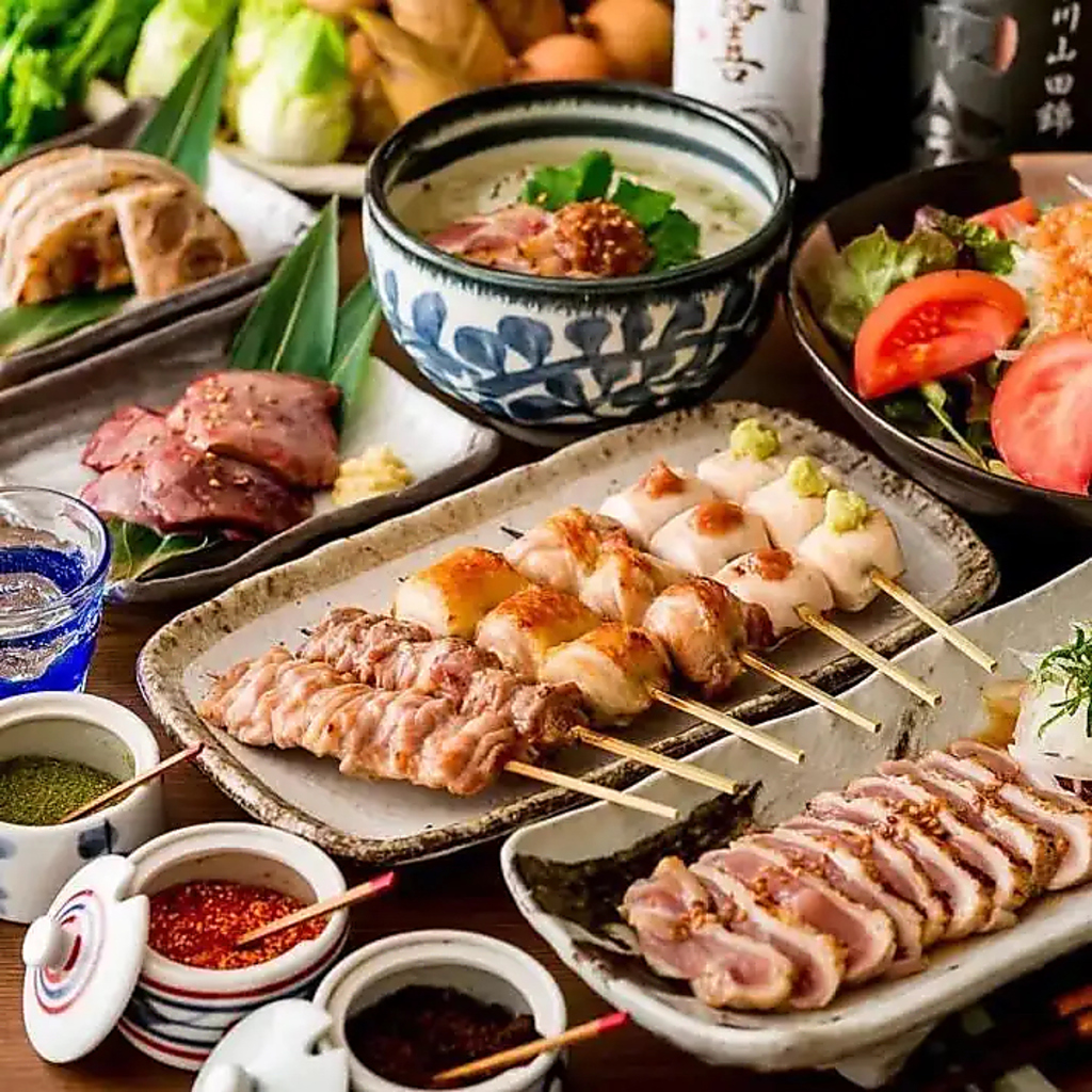 池袋駅徒歩1分 個室居酒屋で焼き鳥食べ放題