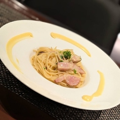 ★イカの塩辛くりぃむパスタ