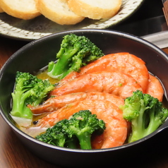 ソフトシェルシュリンプのアヒージョ(バゲット付き)