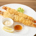 料理メニュー写真&nbsp;えびのカダイフ巻き　2本