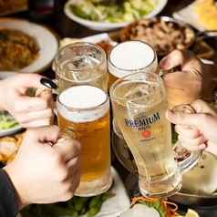 生ビールOK！平日限定ドリンク飲み放題1,078円～