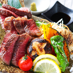 黒毛和牛のグリルステーキ焼き