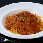 マテラ豚を使ったポーク100%のミートパスタです。