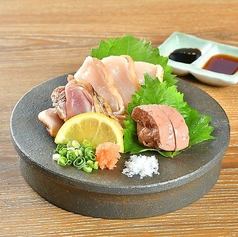 鶏刺し3種盛り