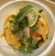 炙り鯛すだち塩ユッケ