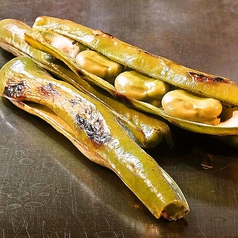 空豆の鉄板焼き