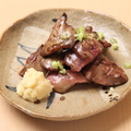 料理メニュー写真 宮崎県産若鶏　炙りレバー
