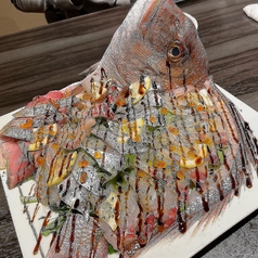 一日限定2台　姿入り鮮魚のお刺身カルパッチョ(3～5人前)