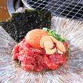 料理メニュー写真&nbsp;炙り和牛ユッケ