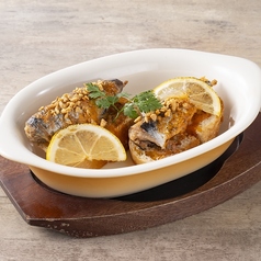 真イワシのガーリックバター焼き