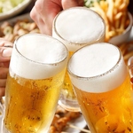 【絶品焼き鳥でサク飲み】生ビールもOK!単品飲み放題でお仕事終わりや休日に至福の1杯を提供します♪