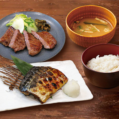 牛たんととろさば定食