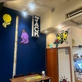 店内にはかわいいイラストもあります♪是非お仕事帰りや、ランチでごもご利用下さい！