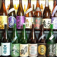 “粋”店主厳選の豊富な日本酒や焼酎