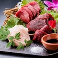 料理メニュー写真&nbsp;馬刺し3種盛り