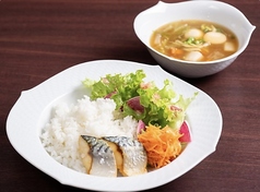 野菜スープとおさかな