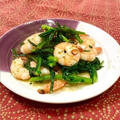 海老ペペロン炒め