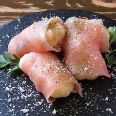 ズッキーニのフリット 生ハム巻き