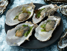 牡蠣のガーリックバターソテー