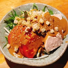 蒸し鶏のサラダ