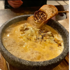 【溶岩パスタ】絶品熱々蝦夷鹿ボロネーゼの溶岩パスタ