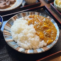 もつカレー定食