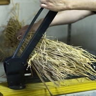 藁焼きに使用する藁にもこだわりあり！手作業で…