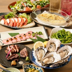 生牡蠣と極み牛タン RAKUGAKI 横浜鶴屋町店のコース写真