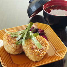 焼きおにぎり(お吸い物付)