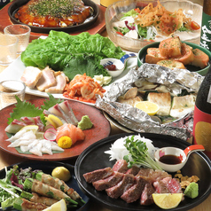広島牡蠣と鉄板焼き 一娯一笑 いちごいちえのコース写真