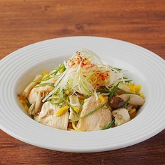 大山鶏の柚子香る和風パスタ