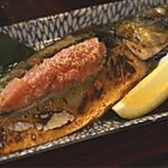 トロ鯖めんたいの炉端焼き