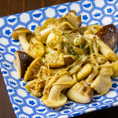 キノコのガーリックバター醤油焼き