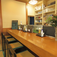 カウンター席で味わう特等席感