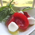 料理メニュー写真&nbsp;ディナーのみ/山本さんトマトのカプレーゼ 自家栽培バジリコと共に