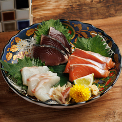 本日の鮮魚三種盛り