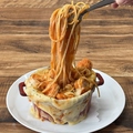 料理メニュー写真&nbsp;溶岩パスタ　海老クリーム