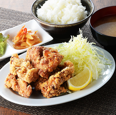 金賞からあげ定食（醤油・塩・甘辛胡麻）【2個】