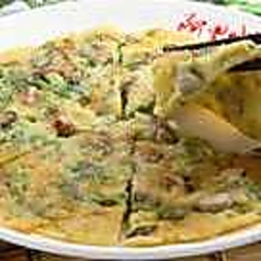 台湾風カキと玉子のチヂミ焼き