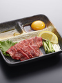 料理メニュー写真&nbsp;信州牛レアユッケ風