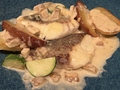 料理メニュー写真 真鯛のソテー　ポルチーニクリームソース