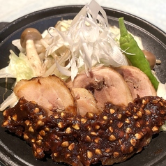 奥の都どり陶板焼き ~自家製蕎麦味噌で~