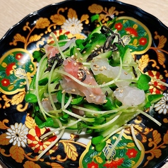 真鯛ときゅうりの塩昆布和え