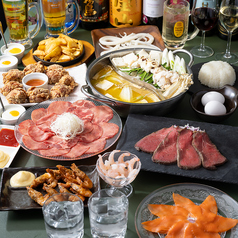 12限定！『贅沢W鍋コース』鍋4種＆牛タンしゃぶしゃぶ含10品 3時間飲み放題付 7000円⇒6000円の写真