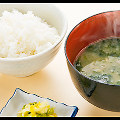 ご飯セット(汁物・漬物付き)