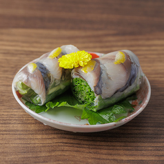 しめ鯖と大葉のさっぱり生春巻き