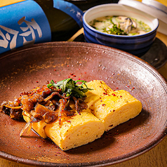 だし巻き玉子 牛しぐれがけ