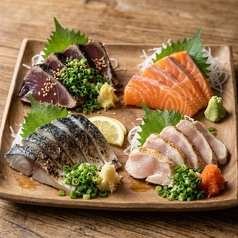 本日の鮮魚4種盛り